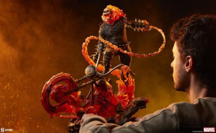 Sideshow Collectibles Ghost Rider Premium Format Figure 300800 Marvel Comics / Spirit of Vengeance (ÖN SİPARİŞ) - Thumbnail