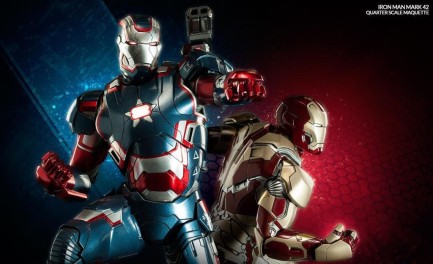 Sideshow Collectibles Ironman Mark 42 & Iron Patriot Maquette Set - Thumbnail