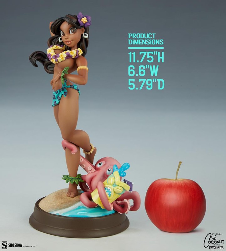 Sideshow Collectibles Island Girl Statue 300784 Chris Sanders Club Coconut Collection