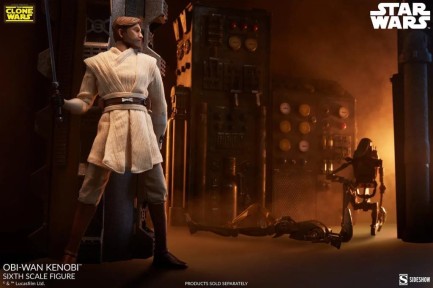 Sideshow Collectibles Obi-Wan Kenobi The Clone Wars Animation Sixth Scale Figure - 100463 - Thumbnail