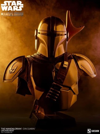 Sideshow Collectibles The Mandalorian / Din Djarin 1:1 Life-Size Bust / Star Wars / The Mandalorian - 400374 - Thumbnail