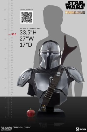 Sideshow Collectibles The Mandalorian / Din Djarin 1:1 Life-Size Bust / Star Wars / The Mandalorian - 400374 - Thumbnail