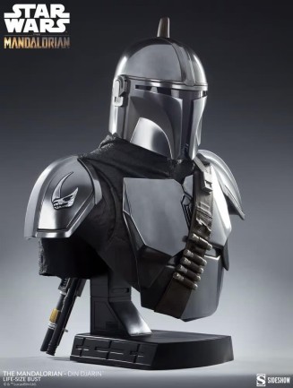 Sideshow Collectibles The Mandalorian / Din Djarin 1:1 Life-Size Bust / Star Wars / The Mandalorian - 400374 - Thumbnail