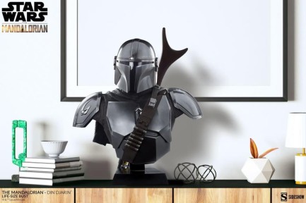 Sideshow Collectibles The Mandalorian / Din Djarin 1:1 Life-Size Bust / Star Wars / The Mandalorian - 400374 - Thumbnail