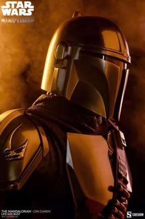 Sideshow Collectibles The Mandalorian / Din Djarin 1:1 Life-Size Bust / Star Wars / The Mandalorian - 400374 - Thumbnail