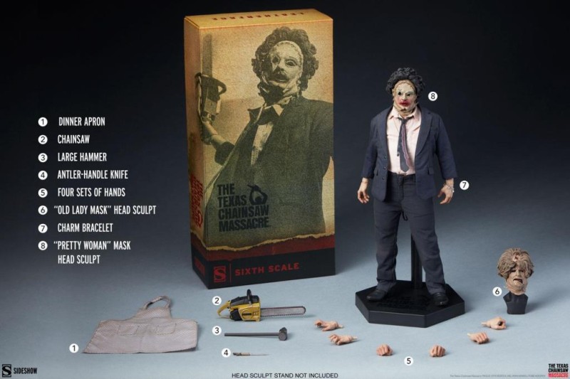 Sideshow Collectibles Leatherface Deluxe Sixth Scale Figure - 100399 - Horror Series / The Texas Chainsaw Massacre (1974)