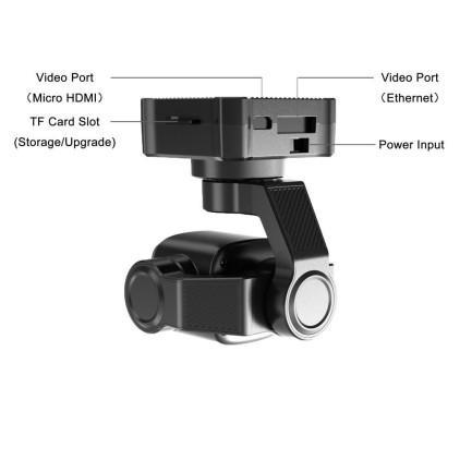 SIYI A8 mini 4K 8MP Ultra HD 6X Digital Zoom Gimbal Camera - Thumbnail