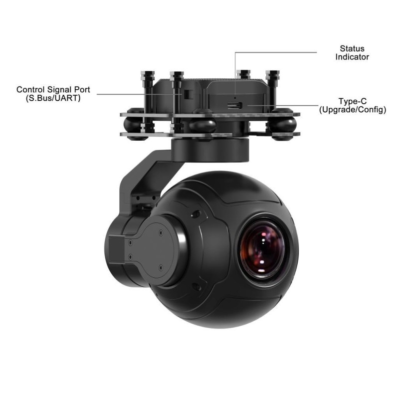 SIYI ZR10 2K 4MP QHD 30X Hybrid Zoom Gimbal Camera (ZR10 VERSION)