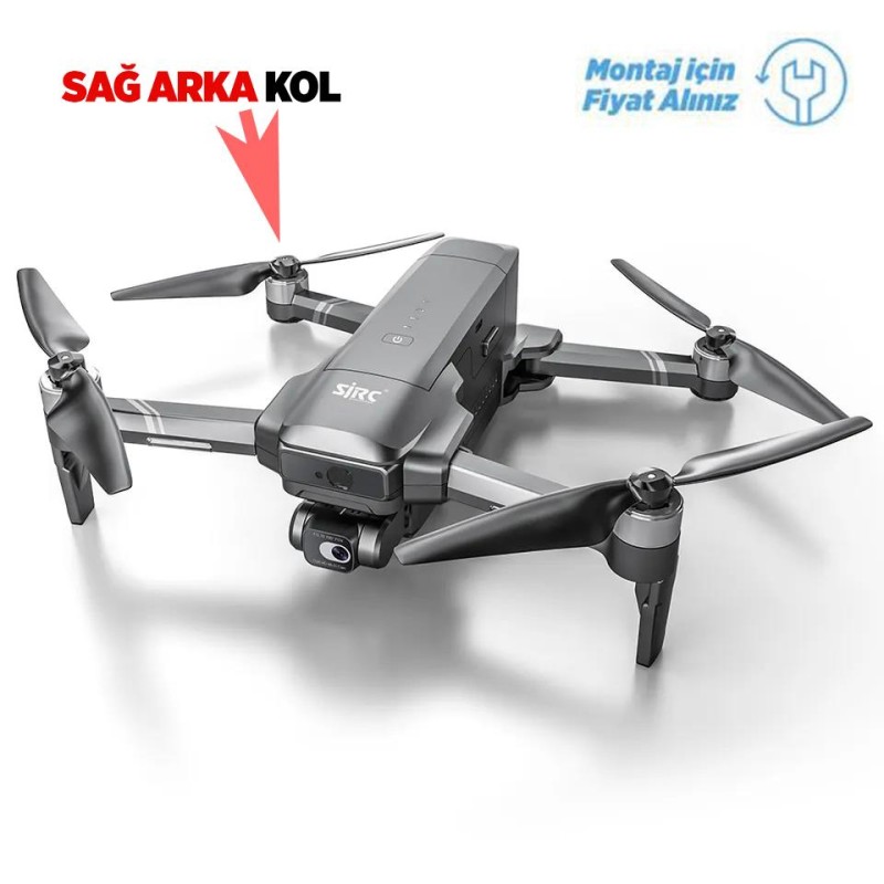 SJRC F22S Pro 4K Drone İçin Sağ Arka Motor Kolu Arm (Teknik Servis Ürünüdür-Montaj İçin Fiyat Alınız)