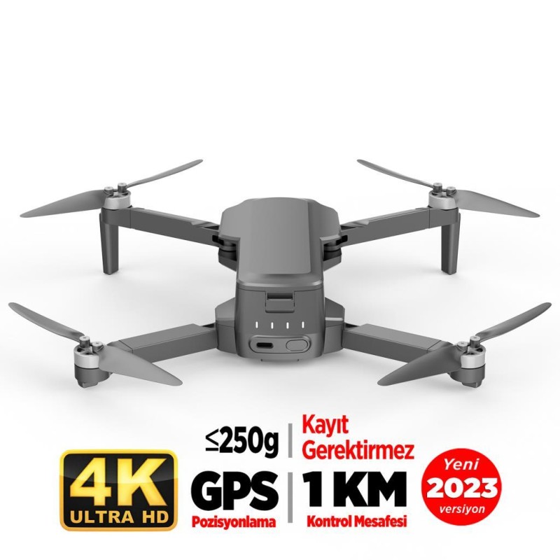 SJRC F5s Pro 4K Kameralı Drone Seti - 1KM Menzil - 30 Dakika Uçuş Süresi + Çanta + (249GR - SİVİL HAVACILIK KAYDI GEREKTİRMEZ)