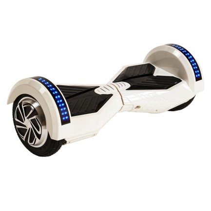 Smart Balance CS-813 Elektrikli Kaykay Hoverboard Scooter Self Balancing 8.5 Inch Ledli Uzay Kasa Bluetooth Beyaz - Taşıma Çantası Hediye - Thumbnail