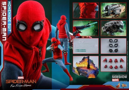 Hot Toys Spider-Man (Homemade Suit Version) Sixth Scale Figure - Thumbnail