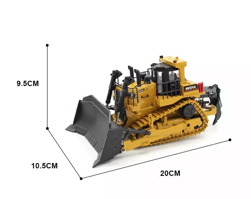 HUINA 1/40 Yüksek Kalite Detaylı Ekskavatör Buldozer İş Makinası 1700 - Sergilenmeye Hazır Diecast Metal ( Kumandalı Değildir )