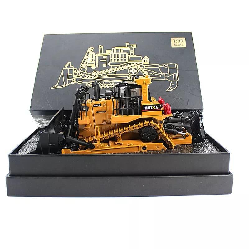 HUINA 1/40 Yüksek Kalite Detaylı Ekskavatör Buldozer İş Makinası 1700 - Sergilenmeye Hazır Diecast Metal ( Kumandalı Değildir )