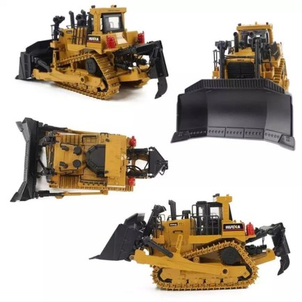 HUINA 1/40 Yüksek Kalite Detaylı Ekskavatör Buldozer İş Makinası 1700 - Sergilenmeye Hazır Diecast Metal ( Kumandalı Değildir ) - Thumbnail