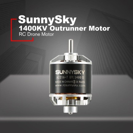 SunnySky A2216 1400KV Brushless Fırçasız Motor Multikopter Multirotor Drone Motoru CCW (Saat Yönü Tersi) - 1 Adet - Thumbnail