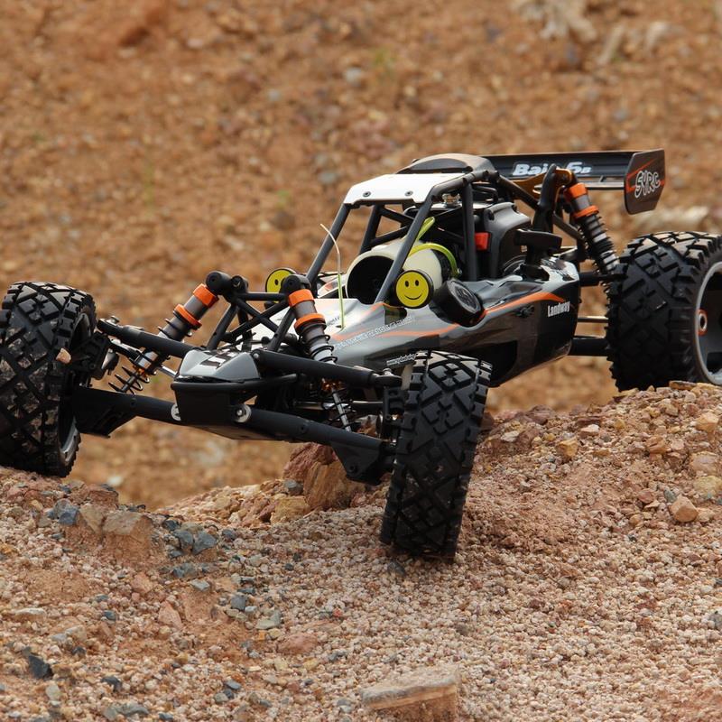 SY RACING 1/5 Baja 5B 30.5CC RTR Kurşunsuz Benzinli Uzaktan Kumandalı RC Arazi Model Araba 80+kmh 75CM Uzunluk Offroad Gri (Kullanıma Hazır)