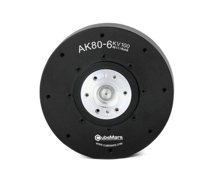 T-MOTOR - T-Motor CubeMars AK80-6 100KV Yüksek Verimli Aktüatör Brushless Tork Motor Lower Cogging Joint Motor (Robotik , Kodlama , )