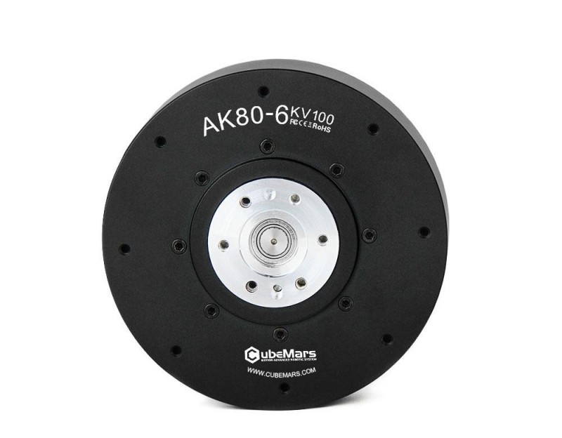 T-Motor CubeMars AK80-6 100KV Yüksek Verimli Aktüatör Brushless Tork Motor Lower Cogging Joint Motor (Robotik , Kodlama , )