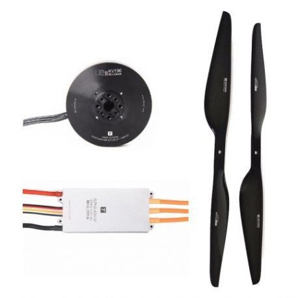 T-MOTOR - T-Motor Drone Multikopter Multirotor Arm Kol Set 640MM - U8II KV100 Motor + Alpha 60A HV Esc + MF2815 Pervane 