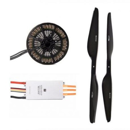 T-MOTOR - T-Motor Drone Multikopter Multirotor Arm Kol Set 640MM - U8Lite KV100 Motor + Alpha 60A HV Esc + MF2815 Pervane