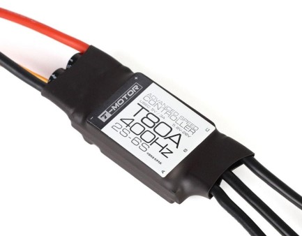 T-MOTOR - T-Motor T80A Multirotor Brushless Motor ESC 2-6S 400 Hz 3A/5V BEC