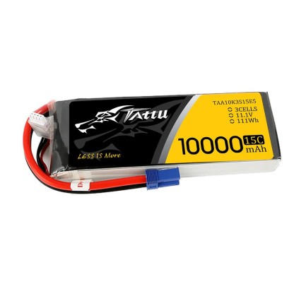 Tattu 3S 10000mAh 11.1V 15C Lityum Polimer Li-Po Lipo Batarya Drone Pil - Thumbnail