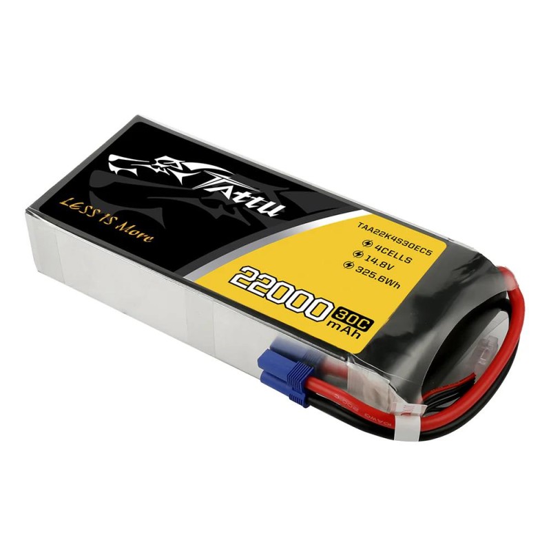 Tattu 4S 22000mAh 14.8V 30C Lityum Polimer Li-Po Lipo Batarya Drone Pil