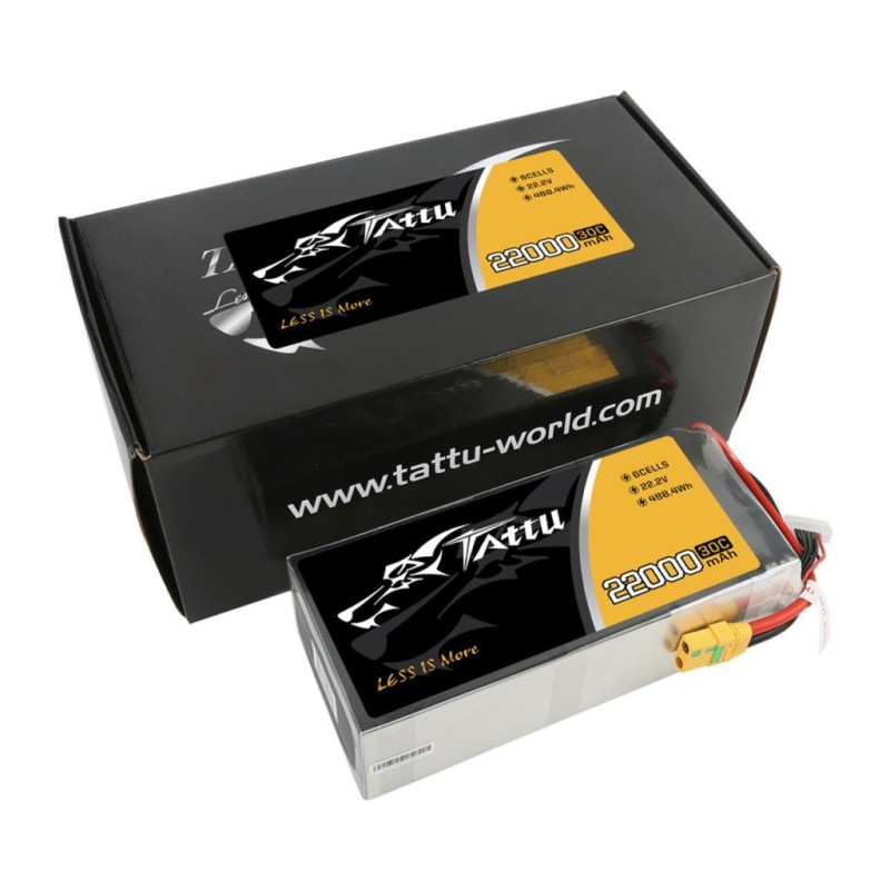 Tattu G-Tech 30C 6S 22000mAh 22.2V Lityum Polimer Li-Po Lipo Batarya Drone Pil