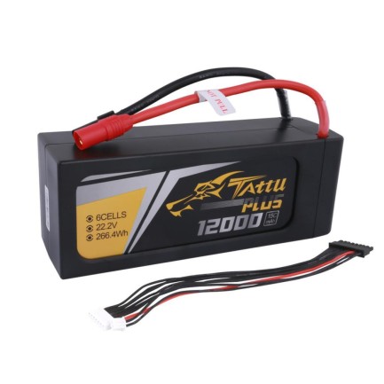 Tattu Plus 6S 12000mAh 22.2V 15C Lityum Polimer Li-Po Lipo Smart Batarya Drone Pil - Thumbnail