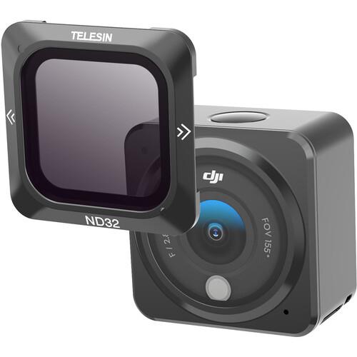 TELESIN DJI Action 2 Aksiyon Kamerası İçin ND8 / ND16 / ND32 3 Lü Magnetic Kamera Lens Filtre Seti - Neutral Density