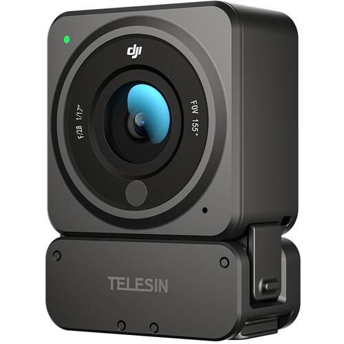 TELESIN DJI Action 2 Manyetik Şarj Edilebilir Bağlantı Aparatı Tabanı ( Tripod Yuvası & Aksiyon Kamera Katlanır Parmaklar )