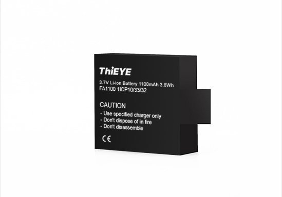 ThiEYE T5 Edge 1100mAh Batarya (Thieye T5 Edge Aksiyon Kamera Harici Uyumlu Değildir)