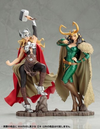 Kotobukiya - Kotobukiya Thor & Loki Bishoujo Statue Set