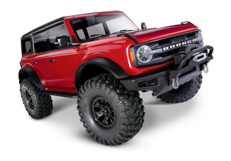 Traxxas TRX-4 1/10 Ford Bronco Scale & Trail Crawler Truck 2021 4X4 TQi Elektrikli Rc Model Araba Kırmızı