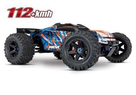 TRAXXAS - Traxxas E-Revo 2.0 4X4 VXL 6S 4WD Elektrikli Rc Model Araba Brushless RTR 1/10 TQi & TSM Turuncu