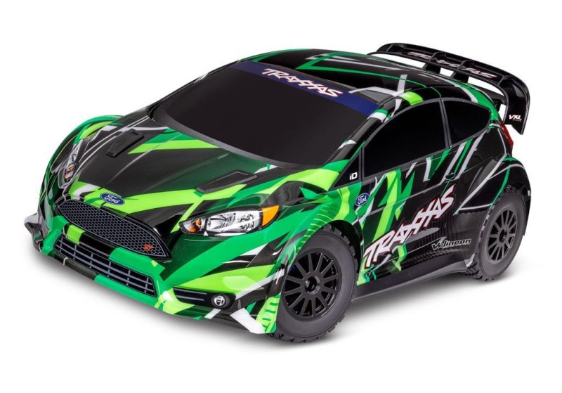 Traxxas 1/10 Ford Fiesta ST Rally 4X4 Brushless 1/10 RTR AWD Uzaktan Kumandalı RC Model Araba w/TQi 2.4Ghz Radio/TSM Yeşil