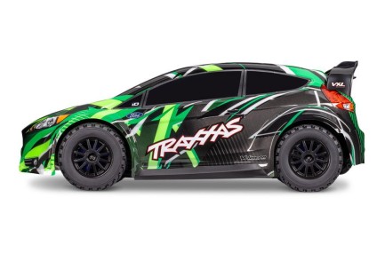 Traxxas 1/10 Ford Fiesta ST Rally 4X4 Brushless 1/10 RTR AWD Uzaktan Kumandalı RC Model Araba w/TQi 2.4Ghz Radio/TSM Yeşil - Thumbnail