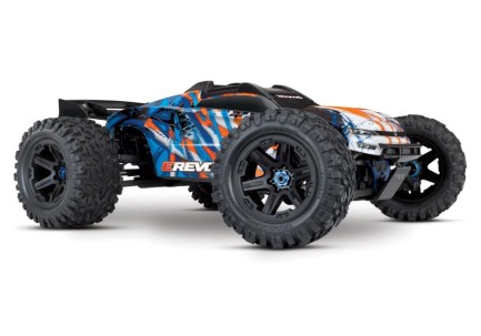 Traxxas E-Revo 2.0 4X4 VXL 6S 4WD Elektrikli Rc Model Araba Brushless RTR 1/10 TQi & TSM Turuncu - Thumbnail