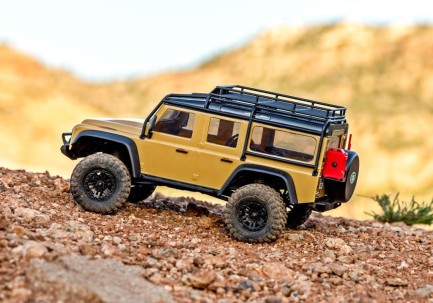 Traxxas 1/18 TRX-4M Land Rover Defender 4X4 1/10 Scale Trail Rock Crawler TQi Elektrikli Rc Model Araba Gümüş (Batarya ve Şarj Aleti Dahildir) - Thumbnail