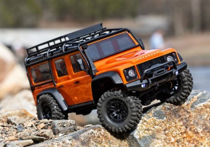 Traxxas 1/18 TRX-4M Land Rover Defender 4X4 1/10 Scale Trail Rock Crawler TQi Elektrikli Rc Model Araba Gümüş (Batarya ve Şarj Aleti Dahildir) - Thumbnail