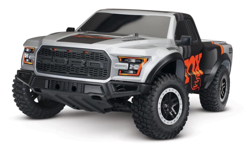 Traxxas 2017 Ford Raptor RTR Slash 1/10 2WD Truck & TQ Kumandalı Elektrikli Rc Model Araba Fox ( Batarya ve Şarj Aleti Dahildir )