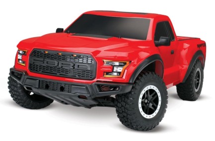 TRAXXAS - Traxxas 2017 Ford Raptor RTR Slash 1/10 2WD Truck & TQ Kumandalı Elektrikli Rc Model Araba Kırmızı ( Batarya ve Şarj Aleti Dahildir )