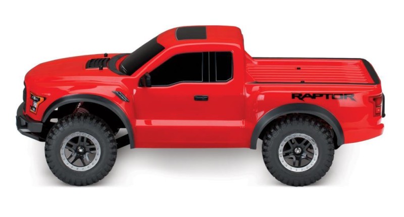 Traxxas 2017 Ford Raptor RTR Slash 1/10 2WD Truck & TQ Kumandalı Elektrikli Rc Model Araba Kırmızı ( Batarya ve Şarj Aleti Dahildir )