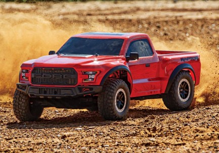 Traxxas 2017 Ford Raptor RTR Slash 1/10 2WD Truck & TQ Kumandalı Elektrikli Rc Model Araba Kırmızı ( Batarya ve Şarj Aleti Dahildir ) - Thumbnail