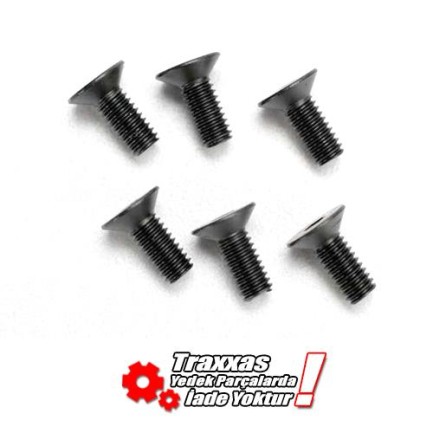 TRAXXAS - Traxxas 2535 Countersunk Hex Screws 4x10mm 6lı 