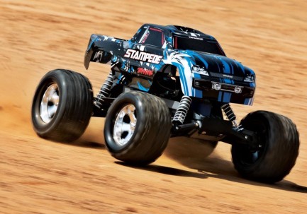 Traxxas Stampede 1/10 RTR Monster Truck Rc Model Araba 2WD w/XL-5 & TQ Kumanda 2.4Ghz Mavi (Batarya ve Şarj Aleti Dahildir) - Thumbnail