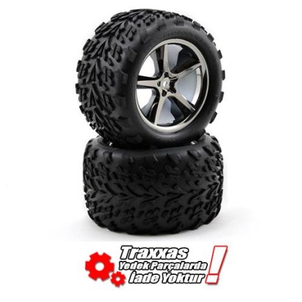 TRAXXAS - Traxxas 5374A Talon 3.8 Black Wheels 