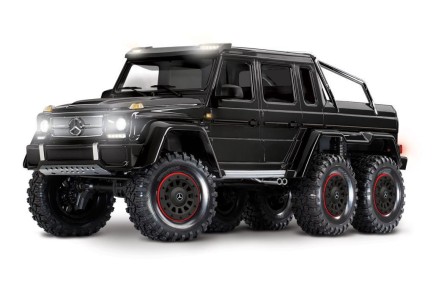 TRAXXAS - Traxxas TRX6 Mercedes-Benz G63 AMG 6X6 1/10 Trail Crawler Truck TQi Elektrikli Rc Model Araba Siyah