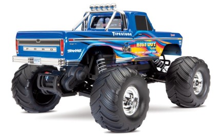 Traxxas Bigfoot No.1 Officially Licensed 2WD RTR 1/10 Monster Truck TQ Elektrikli Rc Model Araba Mavi (Batarya ve Şarj Aleti Dahil) - Thumbnail